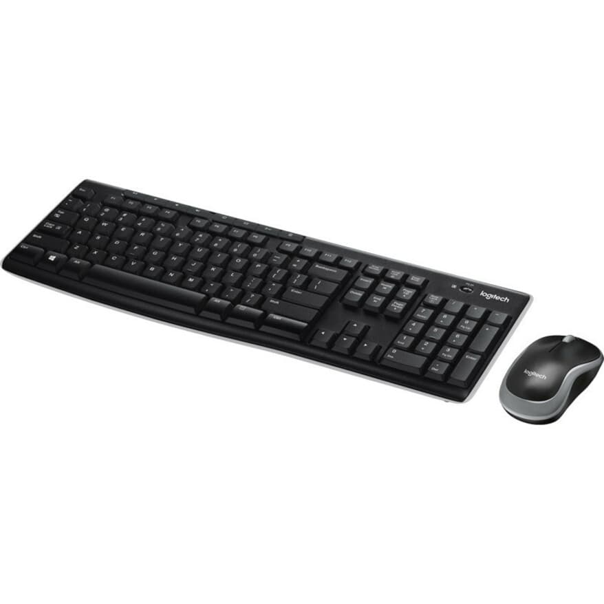 Logitech MK270 wireless keyboard and mouse combo with full-size keyboard and compact mouse