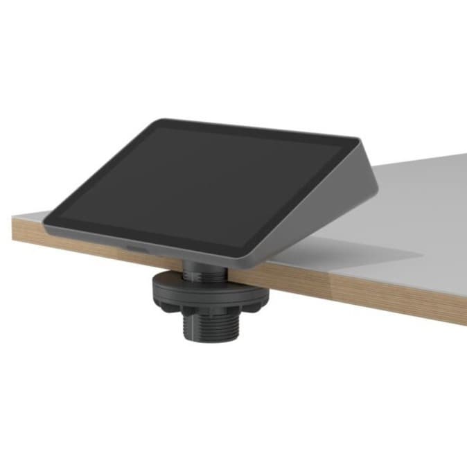 Logitech Tap riser mount for conference room tabletop control placement
