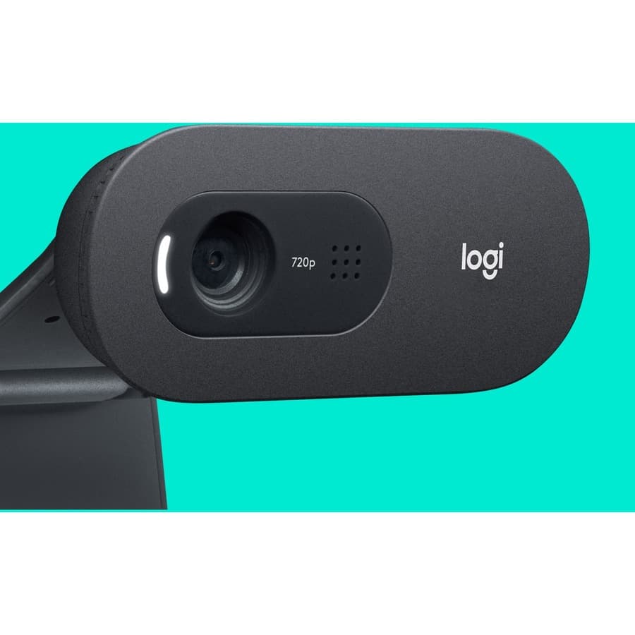 Logitech C505 HD webcam with USB-A cable for business video conferencing