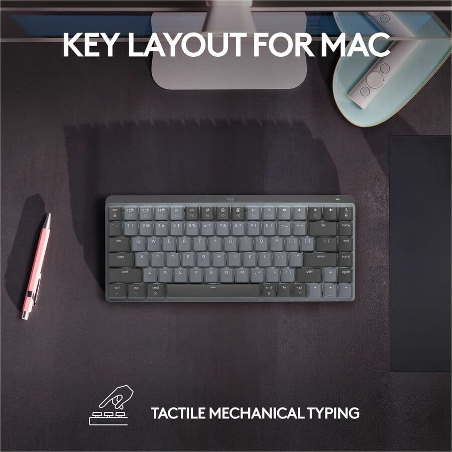 Logitech MX Mechanical Mini for Mac wireless illuminated keyboard in Space Gray