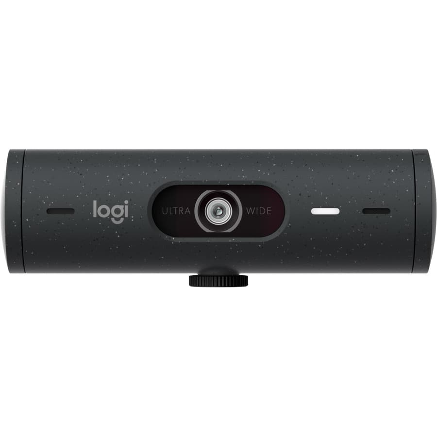 Logitech Brio 500 Graphite webcam with 1080p video, USB-C connectivity, and clip mount
