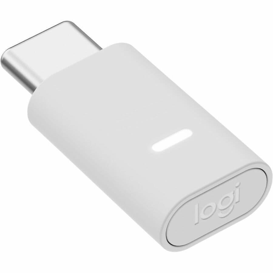 Logitech Zone USB-C Receiver Off-White compact USB-C wireless receiver for compatible audio devices
