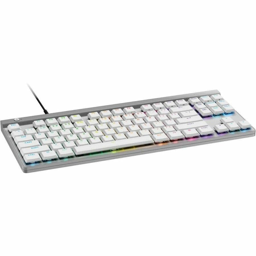 LOGITECH G515 TKL WIRED GAMING KEYBOARD - WHITE - TACTILE - US view 10