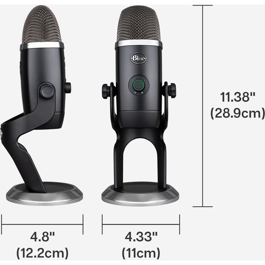 Logitech Yeti X Dark Gray desktop USB microphone for streaming and podcasting