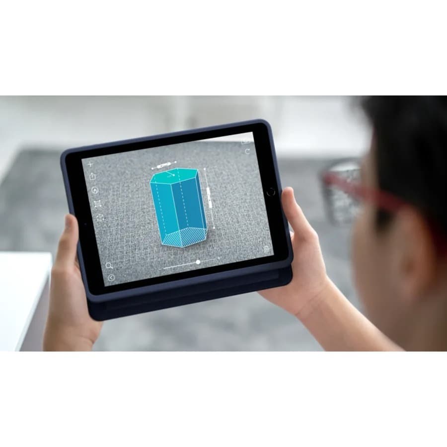 Logitech Rugged Combo 3 Touch keyboard case for iPad 7th, 8th, and 9th generation in blue