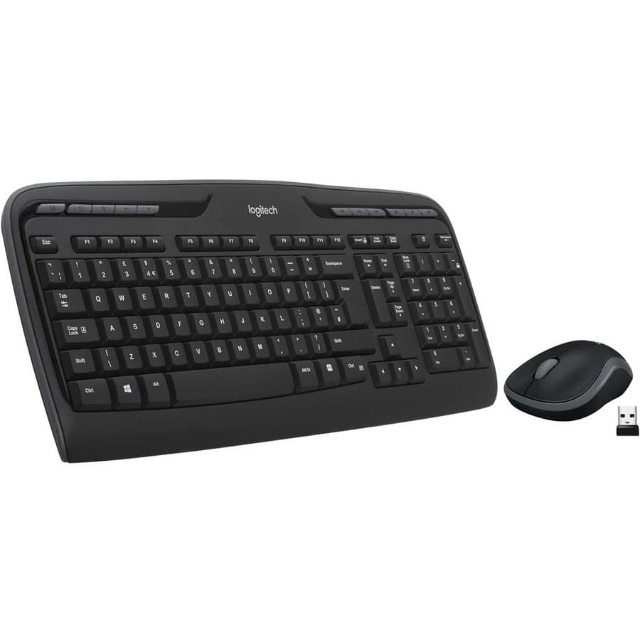 Logitech Wireless Desktop MK320 keyboard and mouse combo with 2.4 GHz wireless receiver