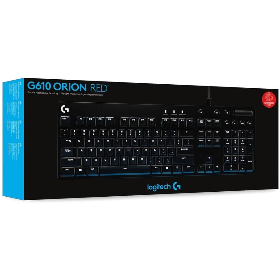 LA G610 ORION RED MECH GAMING KYBD EN view 8