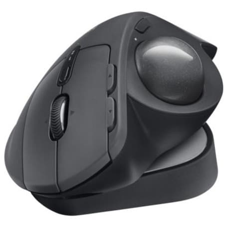 Logitech MX ERGO Plus wireless ergonomic trackball mouse for precision desktop control