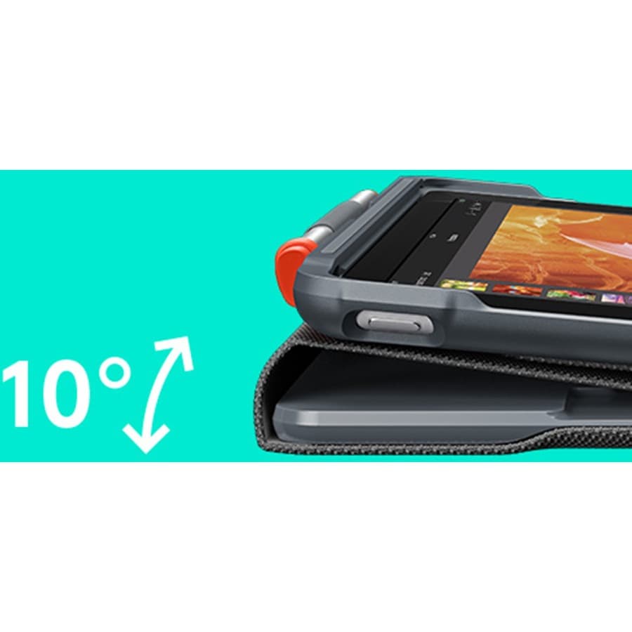 Black Logitech Slim Folio for iPad 5th and 6th generation