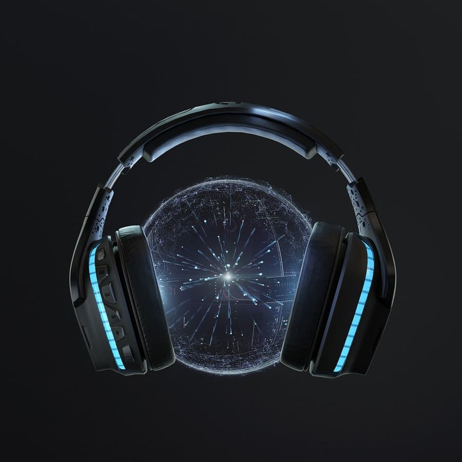 Logitech G635 wired 7.1 surround gaming headset with LIGHTSYNC lighting and boom microphone