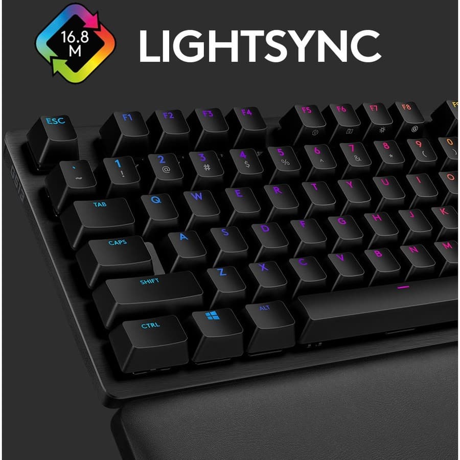 LOGITECH GAMING G513 CARBON LIGHTSYNC RGB MECHANICAL GAMING KEYBOARD LINEAR view 4