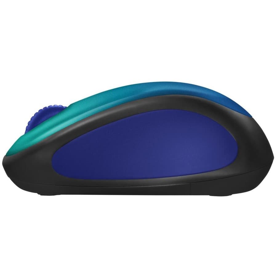 Logitech Blue Aurora Wireless Mouse — Design Collection blue, compact ambidextrous wireless mouse