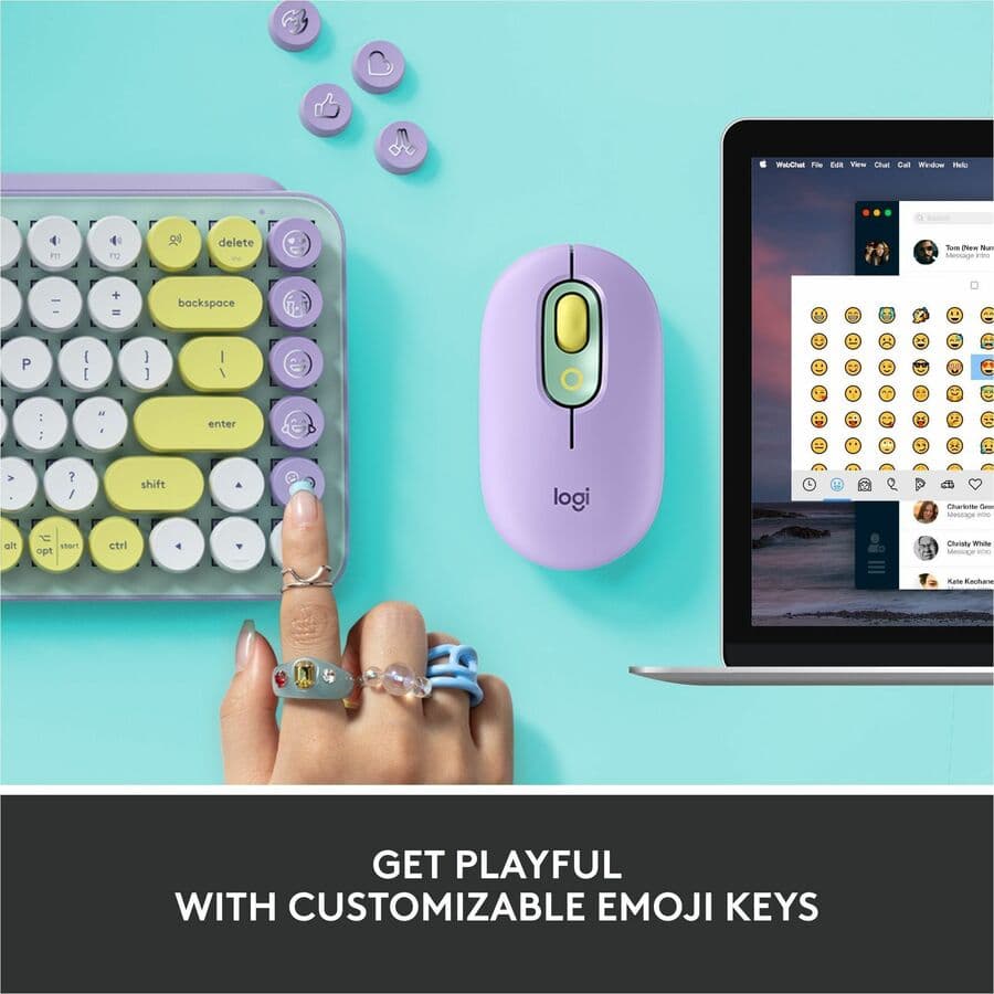 LA POP KEY WLS MECH KYBD EMOJI DD MINT view 3