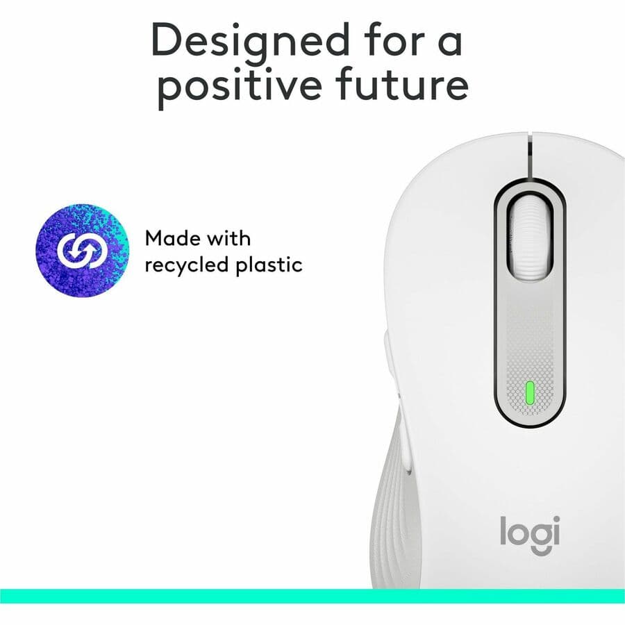 M650 L Wrls Mouse  Offwhite view 3