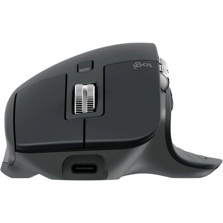 Logitech MX Master 3S ergonomic wireless mouse in gray for notebook productivity