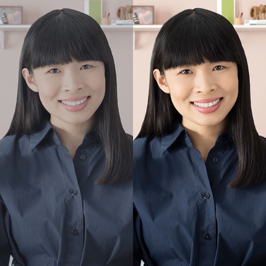 Logitech Brio 300 webcam in off-white for clear Full HD video calls