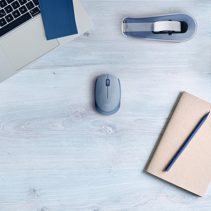 M170 WIRELESS MOUSE (BLUE GREY). view 3
