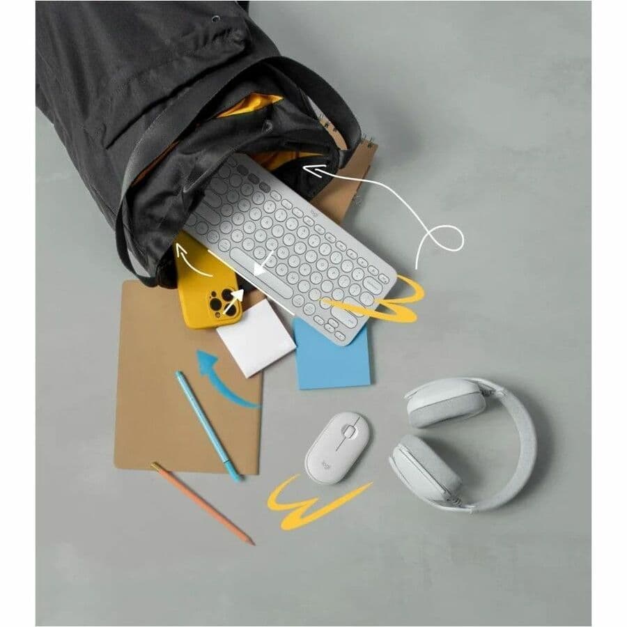 Pebble Keys 2 K380- Tonal Off-White Spanish Layout view 8