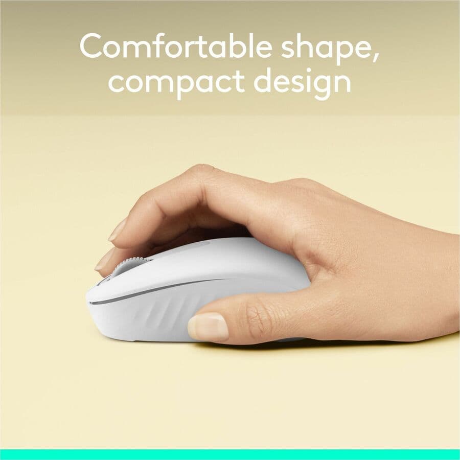 LOGITECH - COMPUTER ACCESSORIES M196 WIRELESS MOUSE (OFF-WHITE) view 3