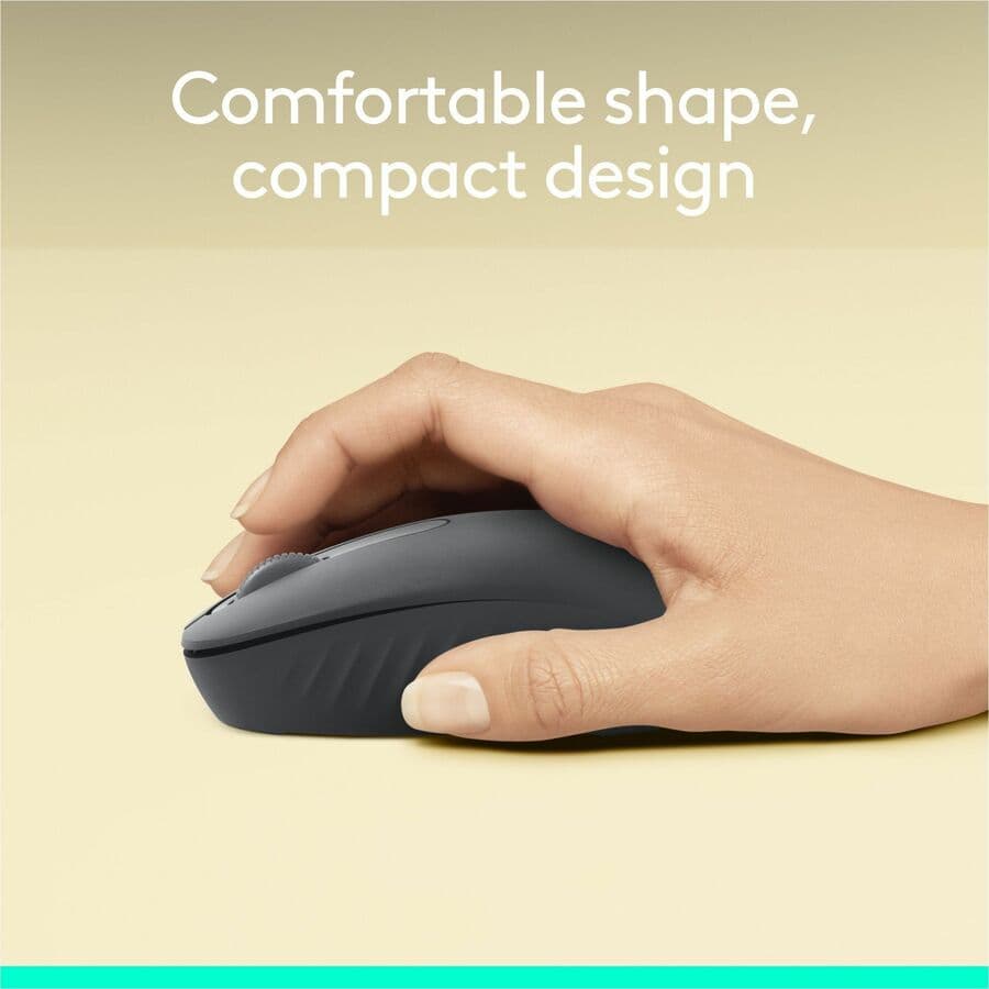 Logitech M196 wireless mouse in graphite with USB nano receiver