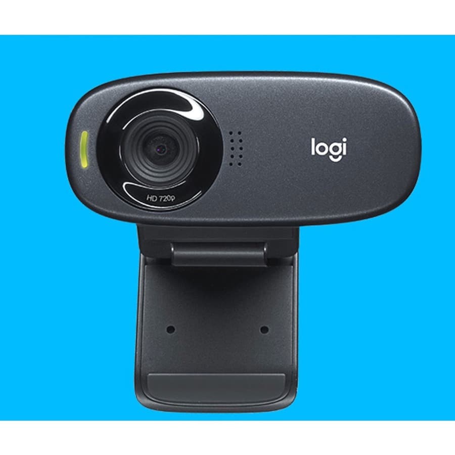 Logitech HD Webcam C310 with clip-on mount and built-in microphone for 720p video calls