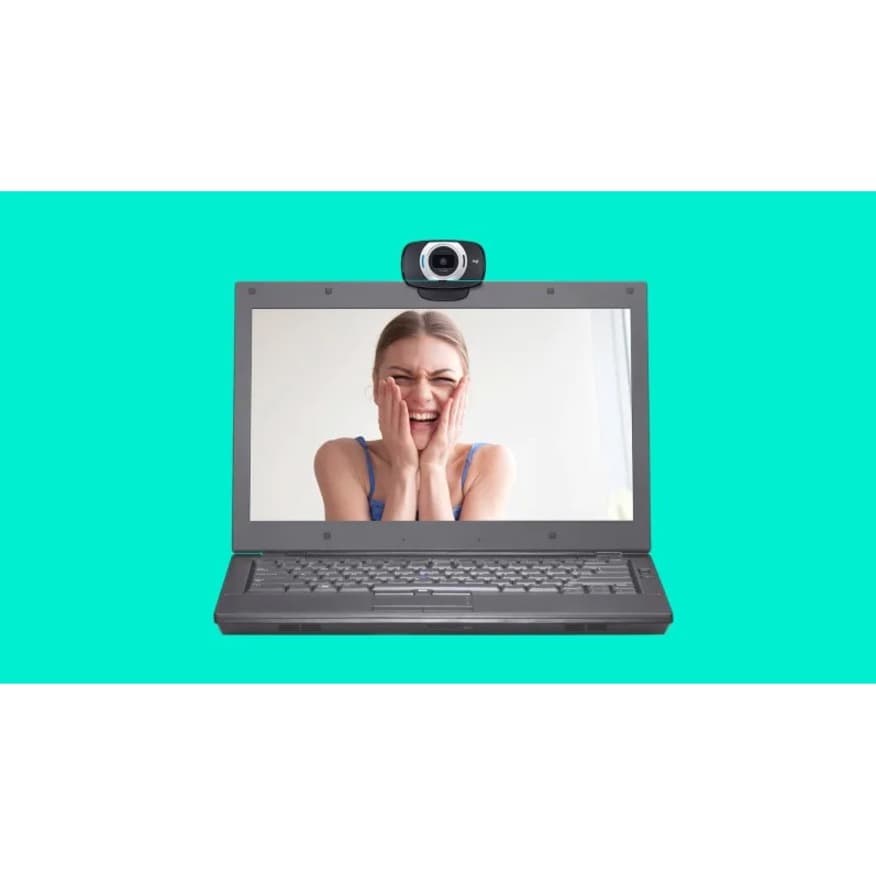 Logitech C615 1080p USB webcam with compact fold-and-go design