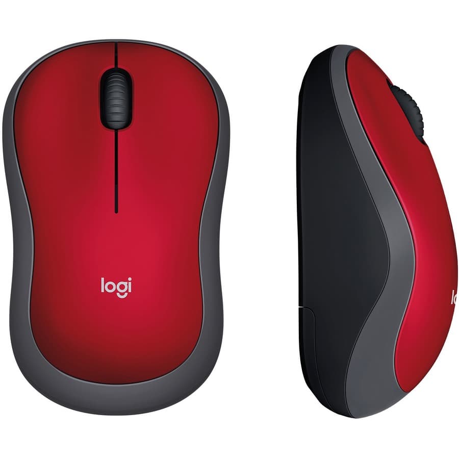 LOGITECH WIRELESS MOUSE M185 - RED view 4