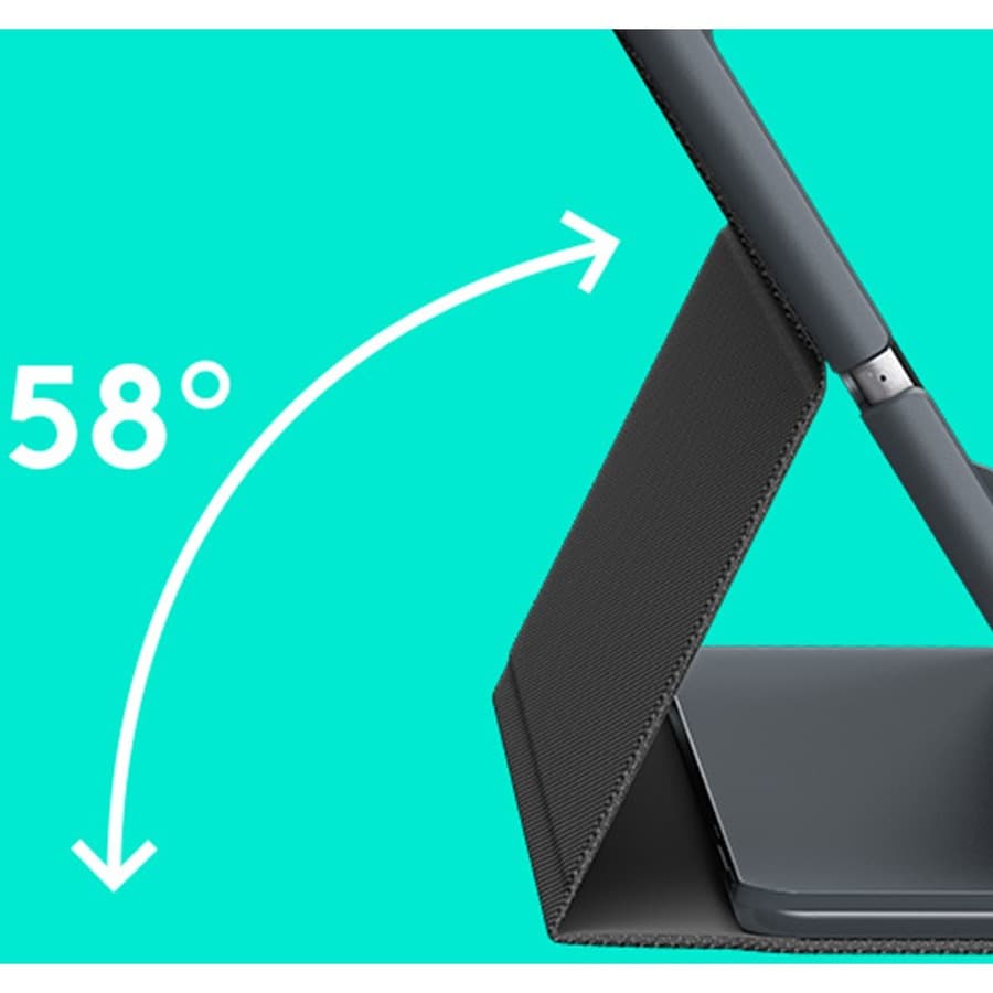 Black Logitech Slim Folio for iPad 5th and 6th generation