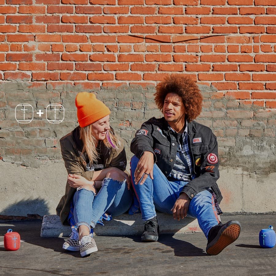 Logitech Ultimate Ears WONDERBOOM 2 portable Bluetooth speaker in Crushed Ice Gray