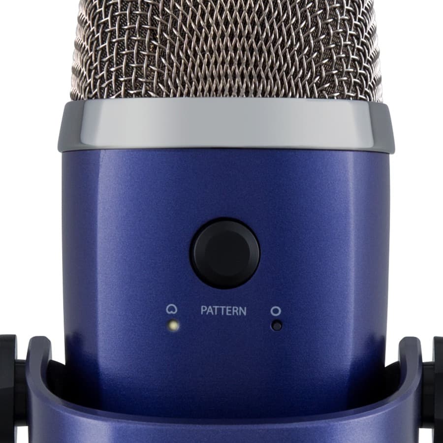 Blue Yeti Nano USB desktop microphone in vivid blue finish