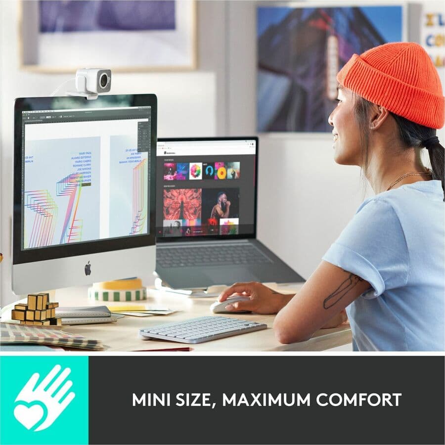 Logitech MX Keys Mini for Mac compact wireless backlit keyboard in graphite