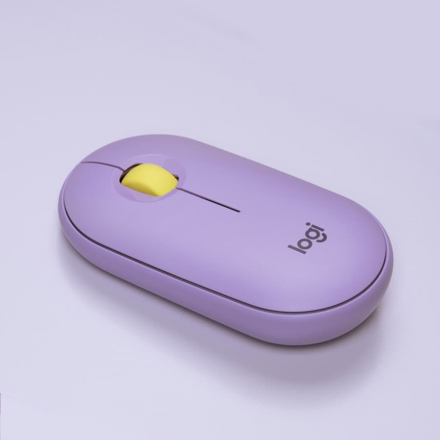 LA M350 PEBBLE WLS MOUSE LAVENDER view 4