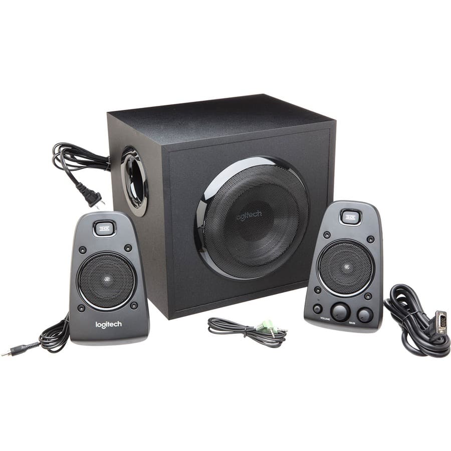 Logitech Z623 2.1 THX desktop speaker system with subwoofer for 200 W RMS audio