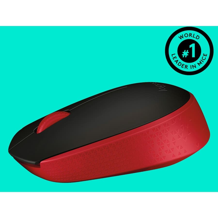M170 Red Clamshell Mouse view 5