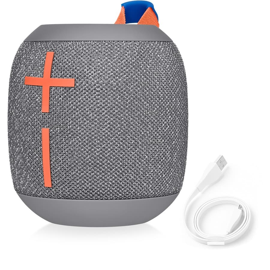 Logitech Ultimate Ears WONDERBOOM 2 portable Bluetooth speaker in Crushed Ice Gray