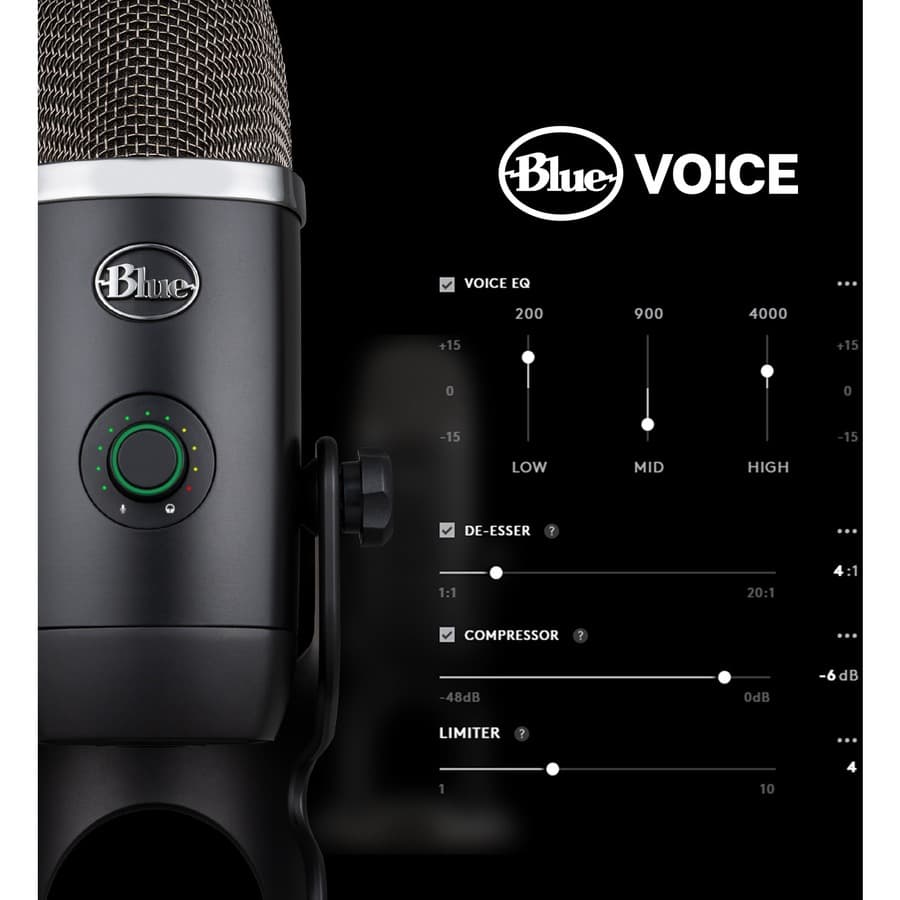 Logitech Yeti X Dark Gray desktop USB microphone for streaming and podcasting