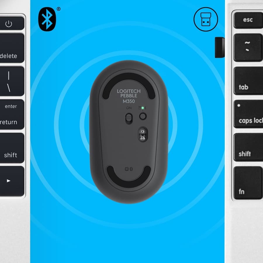 LOGITECH SOURCING LOGITECH PEBBLE WIRELESS MOUSE WITH BLUETOOTH OR 2.4 GHZ RECEIVER view 5