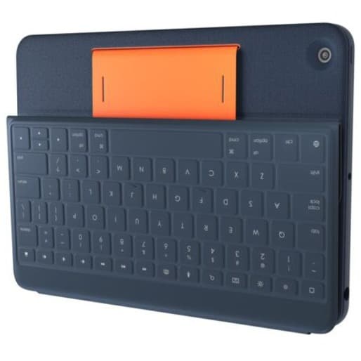 Blue Logitech Rugged Combo 3 case for iPad 7th 8th and 9th generation