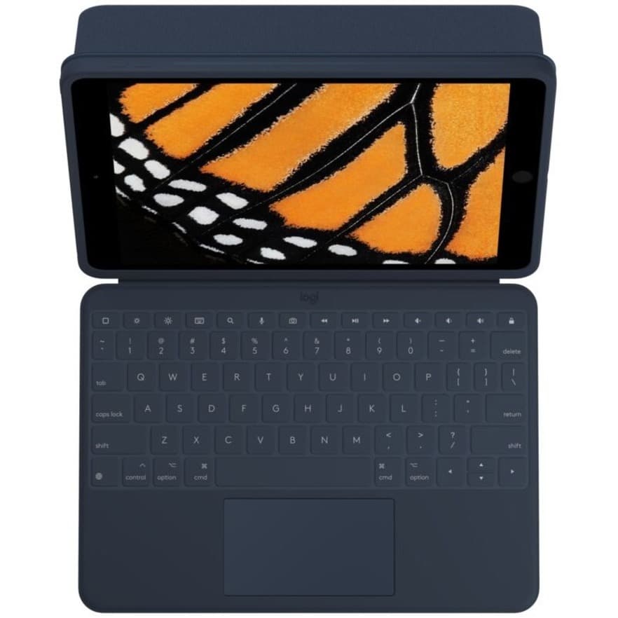 Logitech Rugged Combo 3 Touch keyboard case with trackpad for iPad 7th 8th 9th generation in black