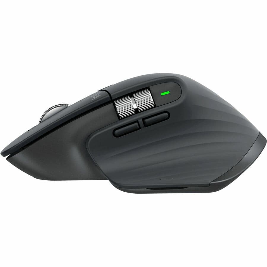 Logitech MX Master 3S ergonomic wireless mouse in gray for notebook productivity