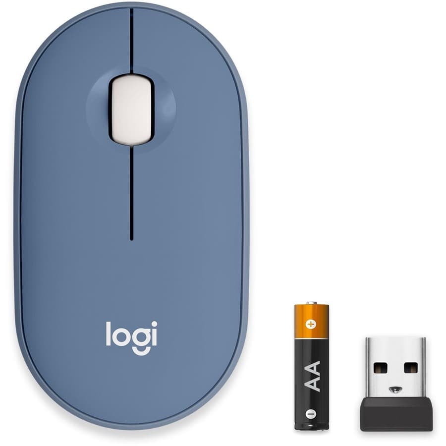 LOGITECH - COMPUTER ACCESSORIES PEBBLE M350 WIRELESS MOUSE BLUEBERRY view 5