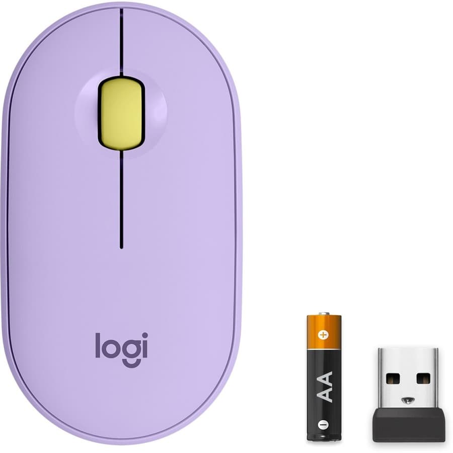 LA M350 PEBBLE WLS MOUSE LAVENDER view 5