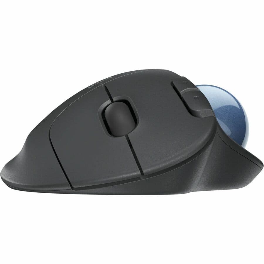 Logitech ERGO M575 wireless trackball mouse in black for ergonomic desktop navigation