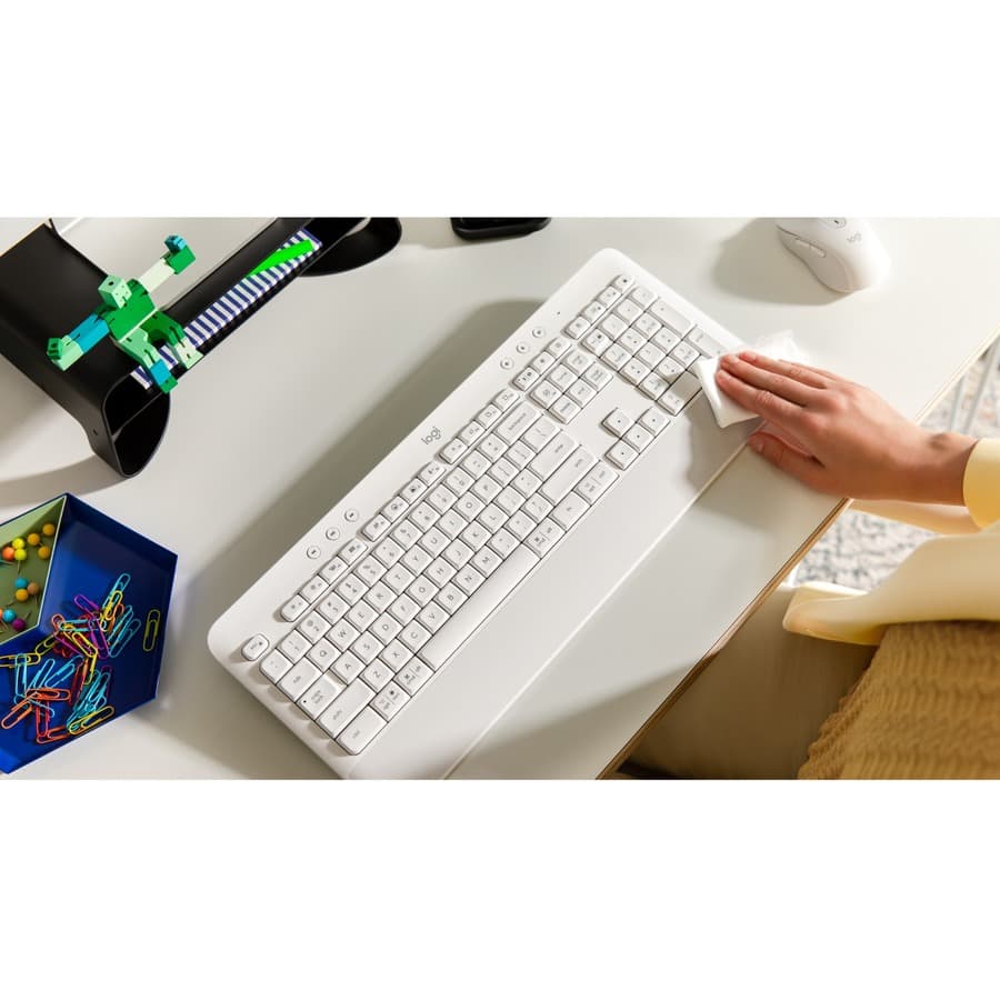 LA K650 WLS KYBD OFF WHITE SPA view 15