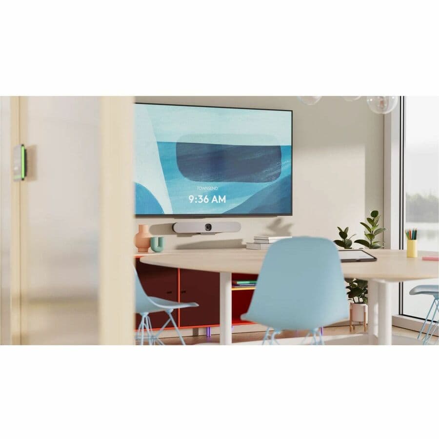 Logitech Rally Bar Huddle white fabric cover accessory for cleaner meeting room presentation