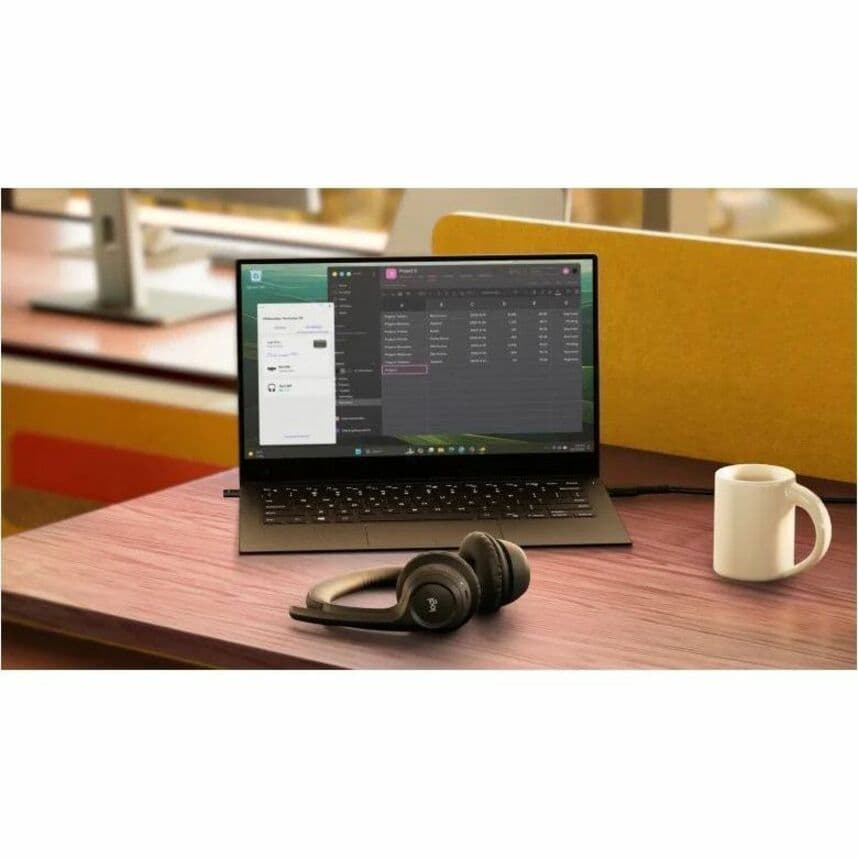 Logitech Zone 305 black wireless headset with on-ear design and boom microphone