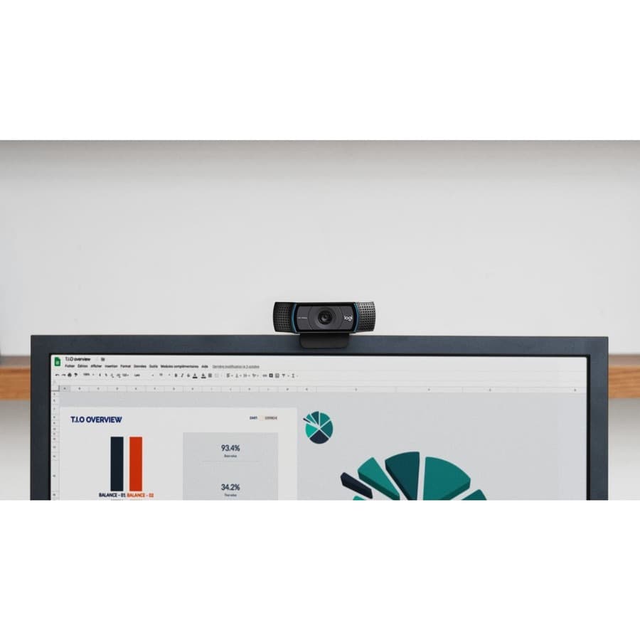 Logitech HD Pro Webcam C920 USB webcam with 1080p video for business conferencing
