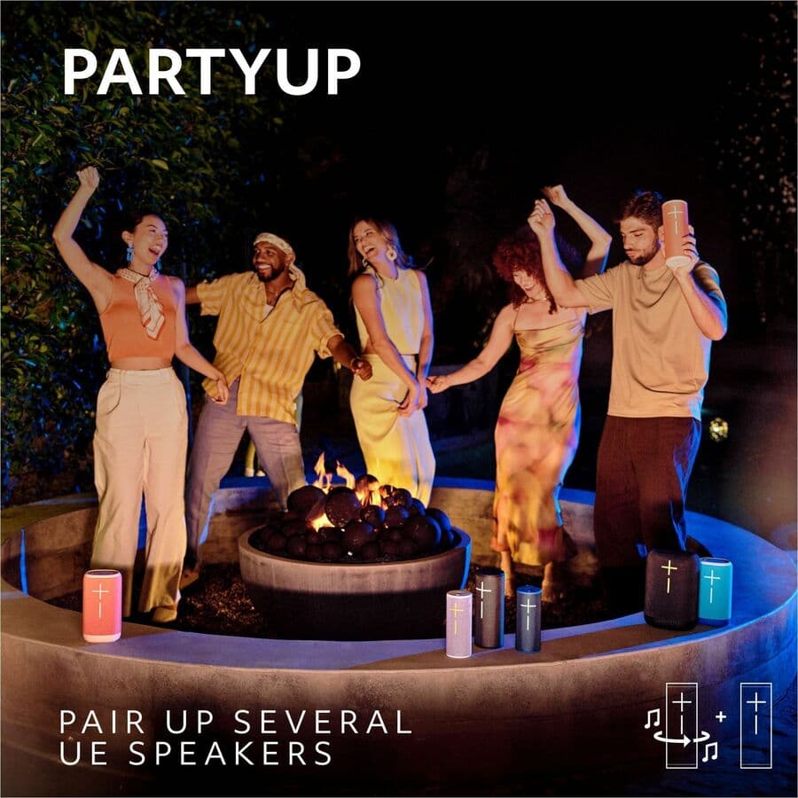 UE BOOM 4 portable wireless Bluetooth speaker in red