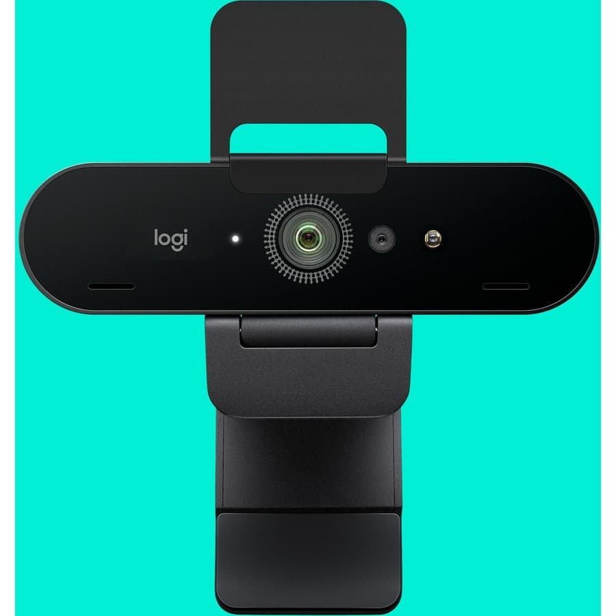 Logitech BRIO Ultra HD Pro Business Webcam with 4K video, 90-degree field of view, and privacy shutter