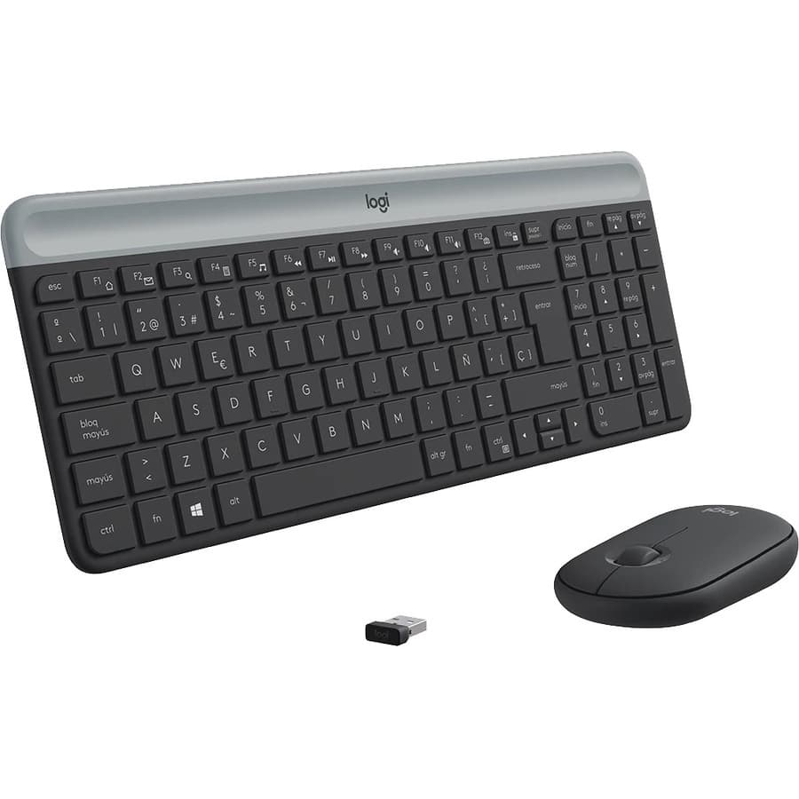 Logitech MK470 slim wireless keyboard and mouse combo in graphite